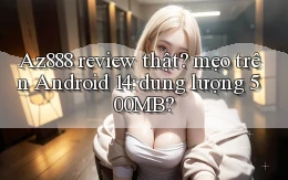 Az888 review thật mẹo trên Android 14 dung lượng 500MB