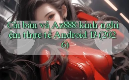Cài bản vá Az888 kinh nghiệm thực tế Android 13 (2026)