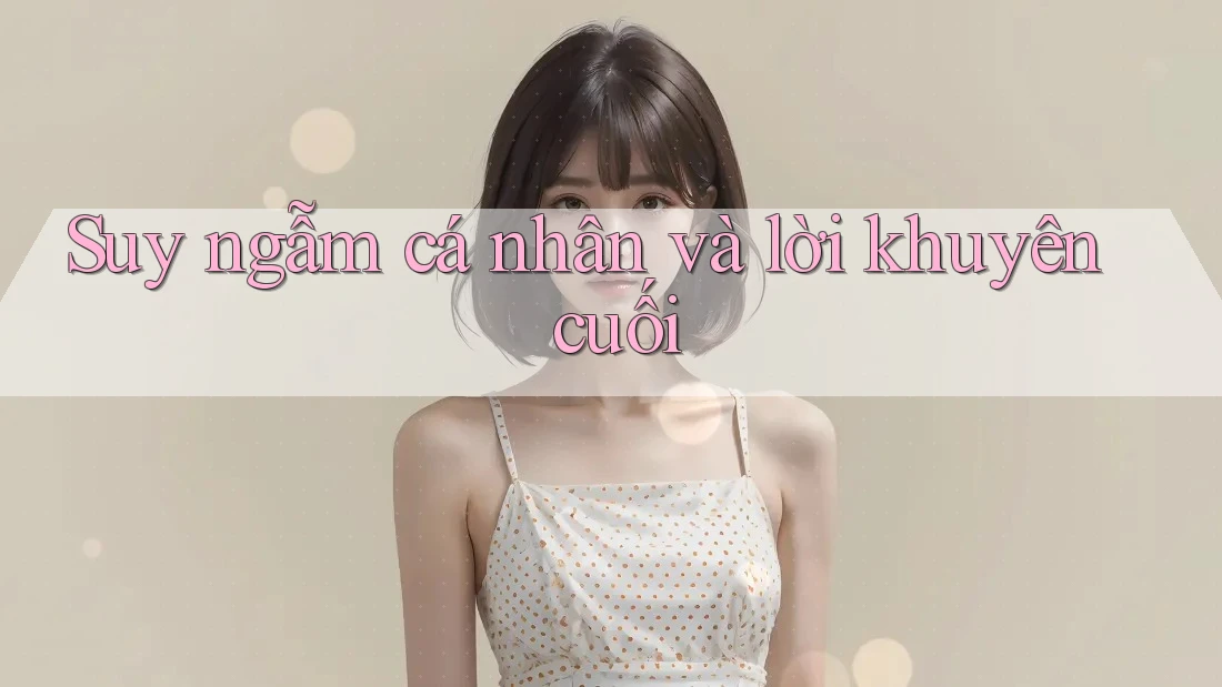 Suy ngẫm cá nhân và lời khuyên cuối