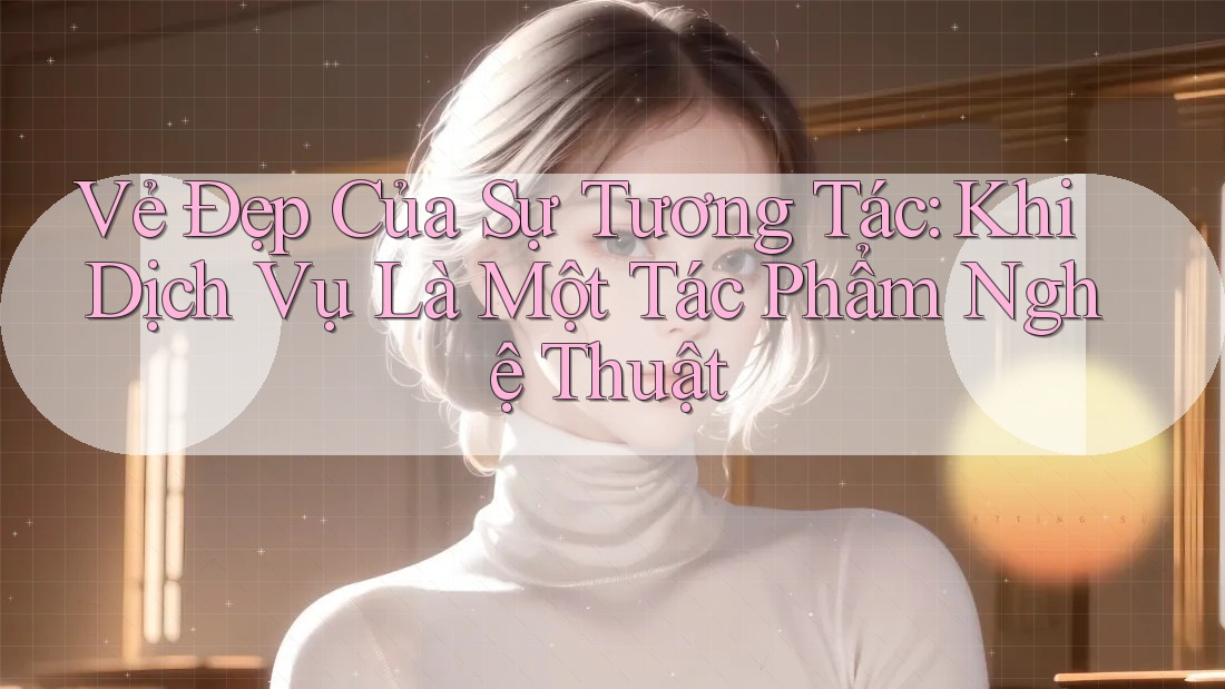 Vẻ Đẹp Của Sự Tương Tác: Khi Dịch Vụ Là Một Tác Phẩm Nghệ Thuật
